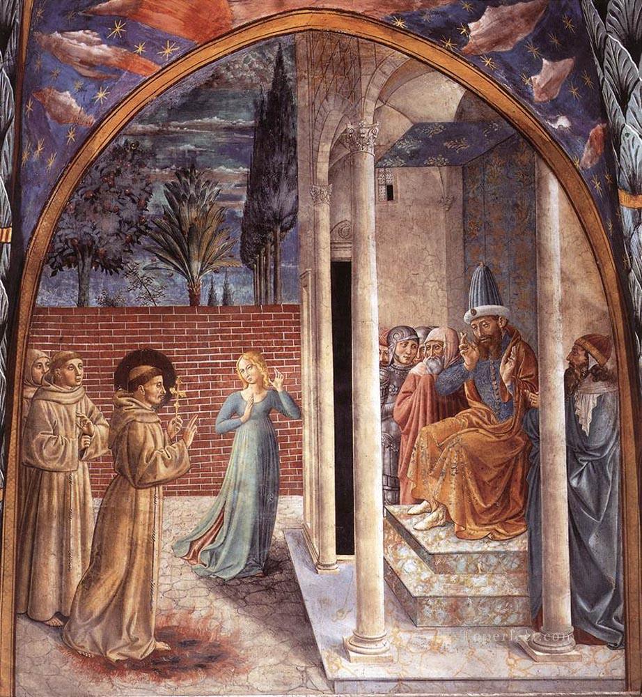 Scenes from the Life of St Francis Scene 10north wall Benozzo Gozzoli Oil Paintings